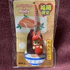 レア ローズオニールキューピー×ロディ 根付け ストラップ 福岡限定 明太子のサムネイル