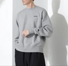 「KELTY×NANO universe」ミニロゴクルーネックスウェット　グレー