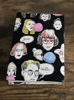 顔　文庫本サイズ　ブックカバー