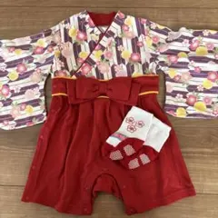 motherways 花柄ロンパース 83サイズ