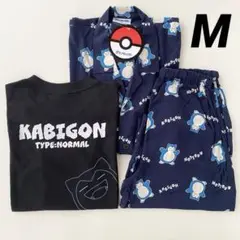 新品　メンズ　カビゴン　パジャマ　Tシャツ　3点セット　M 半袖　ポケモン