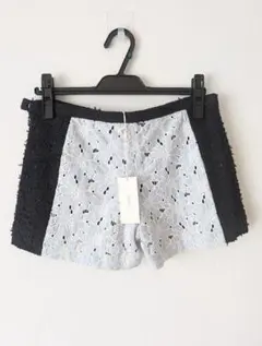 【新品タグ付】WJKW ブルー ショートパンツ 38 レース 花柄