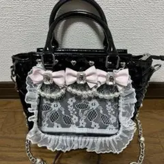 Ank Rouge　確定ファンサのおまじないBAG　痛バ　2way　エナメル　黒