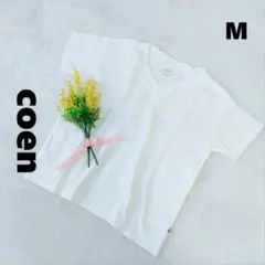 コーエン ♪ VネックTシャツ ビッグT USA コットン100％ M ホワイトのサムネイル