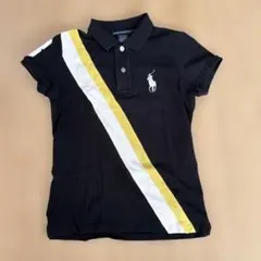 Ralph Lauren Golf ポロシャツ S 黒 ストライプ