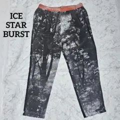 ICE STAR BURST カジュアルパンツ 総柄　薄手のサムネイル