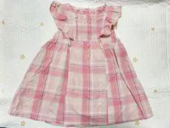 ブリーズ　breeze ワンピース　チェック柄　90