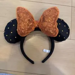 ディズニー カチューシャ ハロウィン オレンジ ブラック