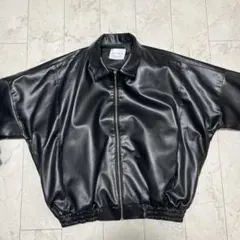 FLEUR レザージャケット ブルゾン ブラック 黒 Lサイズ