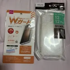 iPhone 12・12 Pro用クリアケースと保護フィルム(未開封)セット