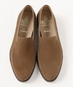 【美品】CROCKETT&JONES / スエードエプロンフロントローファーのサムネイル