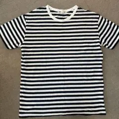 SEVENDAYS SUNDAY 黒白ストライプ Tシャツ M 半袖　トップス