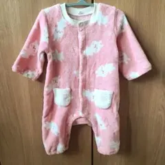 うさぎ カバーオール ロンパース 防寒 70cm