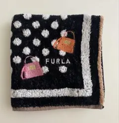 FURLA フルラドット柄 タオルハンカチ