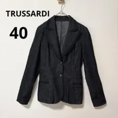 美品 TRUSSARDIトラサルディー 40 デニムパイピング ジャケット 長袖のサムネイル