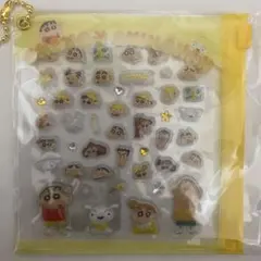 クレヨンしんちゃん デコパーツシール　黄色
