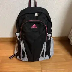 adidas アディダス リュック・バックパック 黒/ピンク