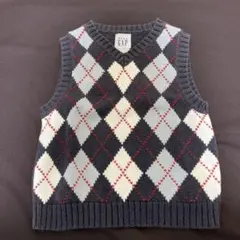 GAP アーガイル柄 ニットベスト