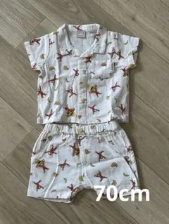 おさるのジョージ　セットアップ　70㎝
