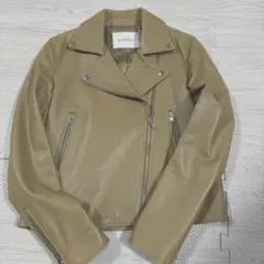 『大幅値下』Spick & Span キャメル レザージャケット 36のサムネイル
