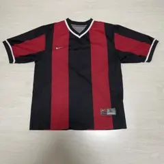 NIKE 90s ユニフォーム　Vネックストライプゲームシャツ　Lサイズ