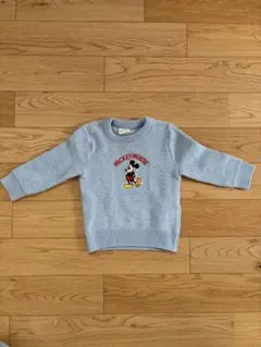 ミッキーマウス 水色 セーター