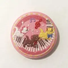 ♡ディズニー刺繍缶バッチ　おしゃれキャット♡