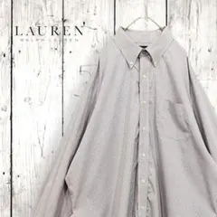 ローレンラルフローレン★チェックシャツ★XL ★コットン★BD★ノンアイロン