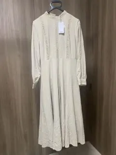 アーバンリサーチロッソ　ハイネックはしごレースワンピース