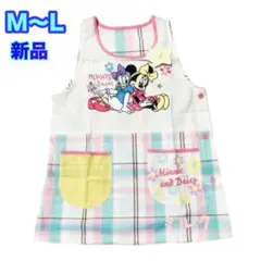 新品⭐️ミニー&デイジー⭐️エプロン　M〜L 保育士　ディズニー　ピンクのサムネイル