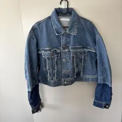 【女性用】AZUL BY MOUSSY クロップドデニムジャケット
