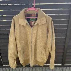 ベージュ スエード風 ジャンパー