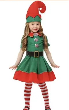 キッズ エルフ コスプレ衣装 クリスマス