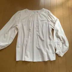 長袖　ブラウス　薄いピンク　M 美品　ユニクロ