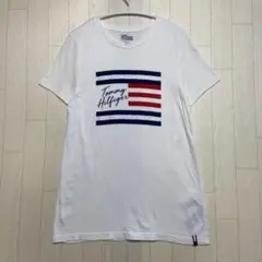 TOMMY HILFIGER ストライプロゴ Tシャツ