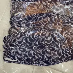 花柄ネイビーとネイビーマスク複数枚セット