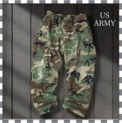 1985/US ARMY米軍実物迷彩ミリタリーカーゴパンツダブルニーL/R