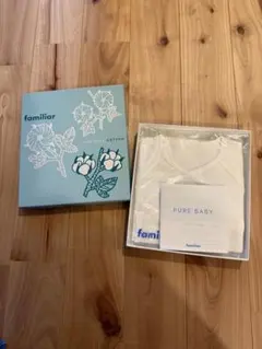 familiar ピュアベビーコットンシリーズ打合せ半袖肌着 ホワイト