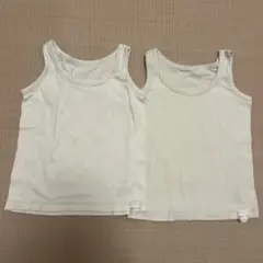 無印良品綿タンクトップ肌着2枚セット サイズ100