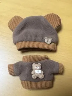 10cm ぬい用 くま ニット 服