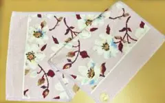フェイラー お花柄　ピンク系　ハンドタオル　80×37cm 未使用