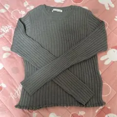 E hyphen world gallery グレー 長袖ニット