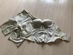 ブライダルインナー バックレスビスチェE70・ロングガードルM