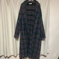 90’s 【ST JOHN'S BAY】 ガウン チェック柄 コットン L