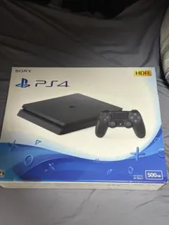 Sony PS4 Jet Black 500GB 本体、コントローラーと付属品