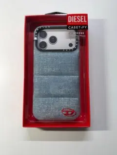 【新品】DIESEL Blue Denim Puffer Phone Case