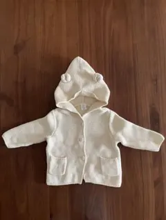baby GAP フード付きカーディガン 6-12ヶ月 クリーム