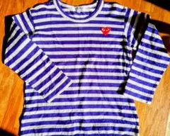 PLAY Comme des Garçons ストライプ長袖カットソー XS - メルカリ