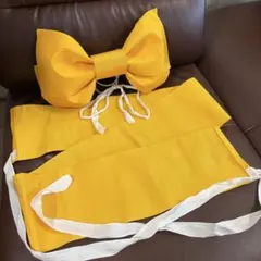 浴衣用 付け帯 作り帯 イエロー