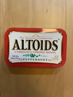 【米国製】ALTOIDS 缶　レトロ　小物入れ　ペパーミント50g(中身なし)